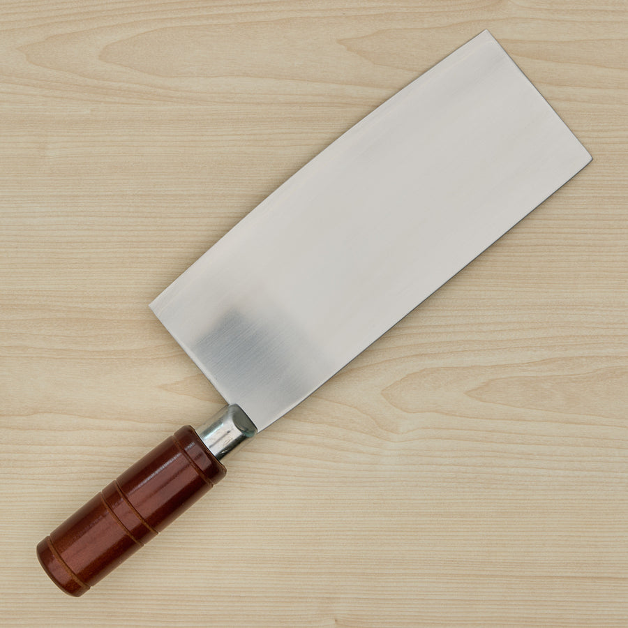 Hitohira Stainless Clad Chinese Cleaver 200mm Beechwood Handle