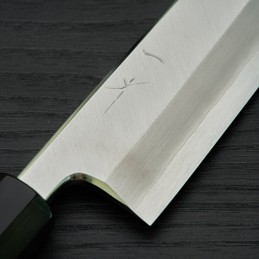 Hitohira Kikuchiyo Rikichi Silver #3 Mioroshi Deba 210mm Ho Wood Handle