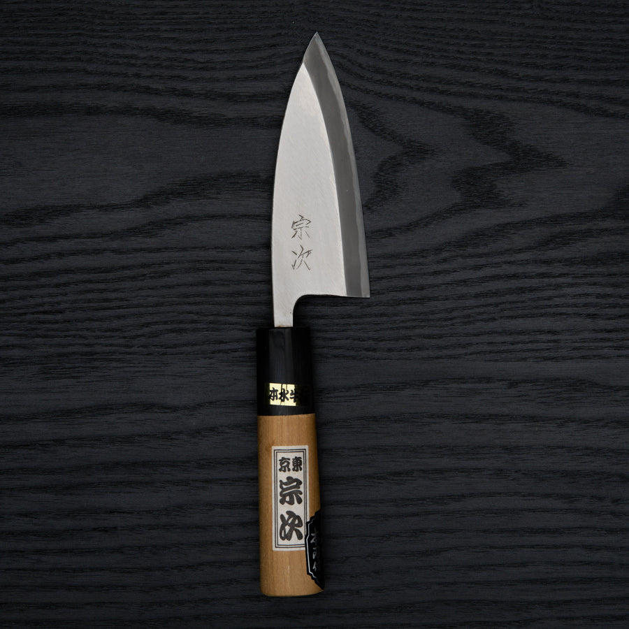 Morihei Munetsugu White #2 Deba 105mm Ho Wood Handle