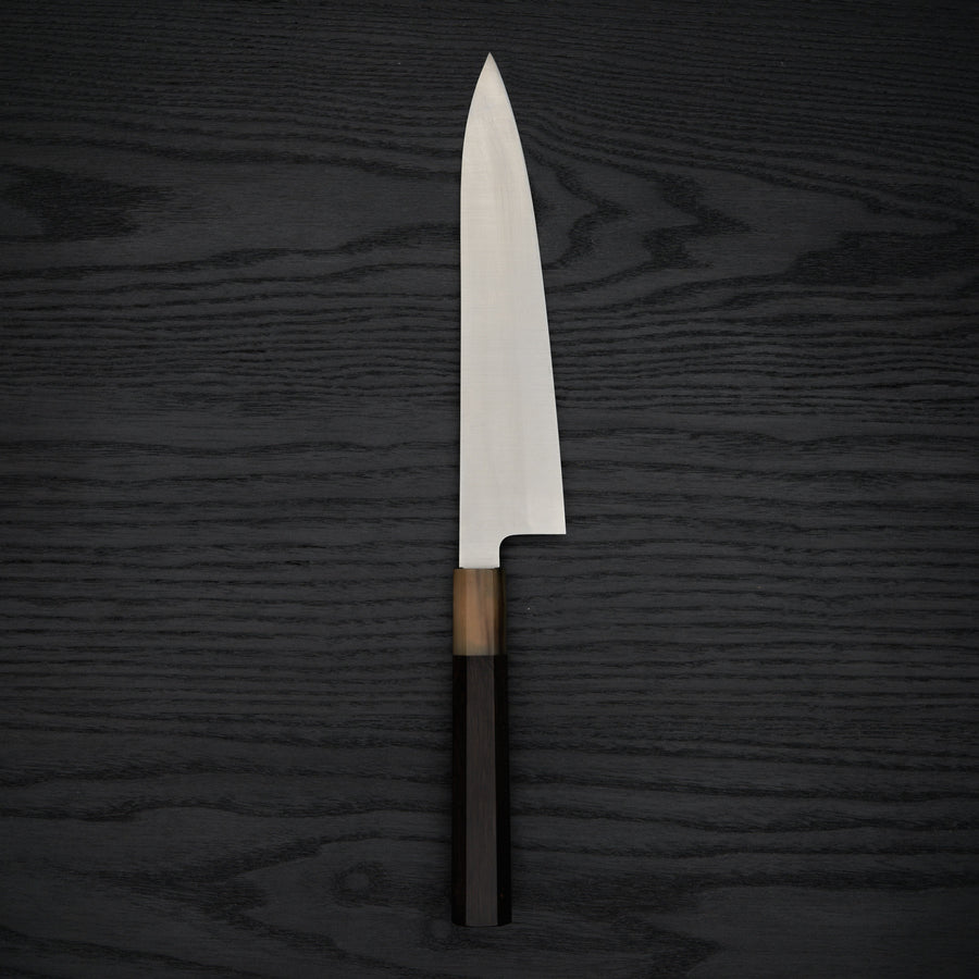 Hitohira Ashi White #2 Gyuto 210mm Ebony Handle