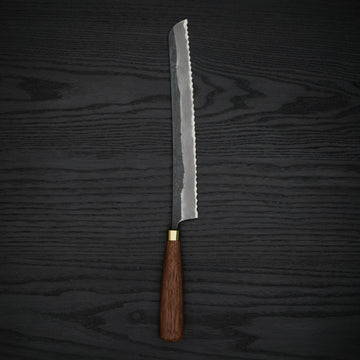 Daitoku Blue #2 Bread Knife 240mm Walnut Handle
