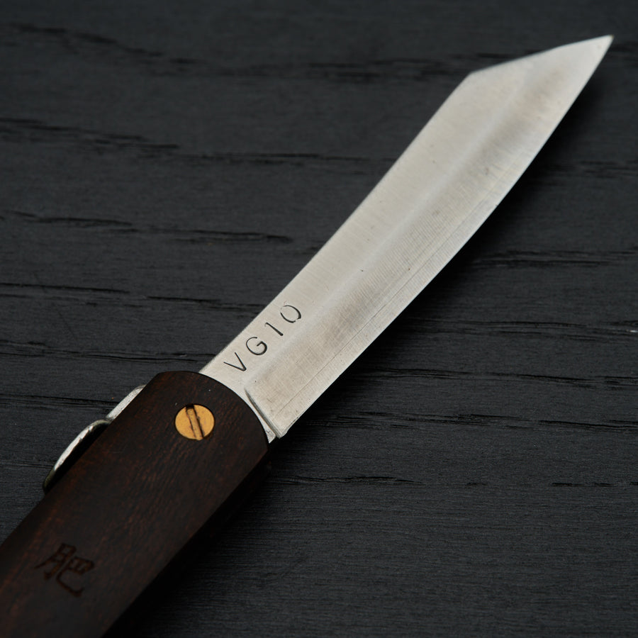 Higonokami VG10 Folding Knife Ironwood Handle