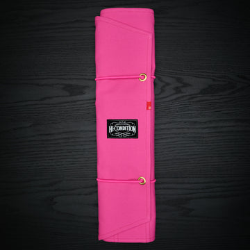 Hi-Condition Hanpu Canvas 9 Pockets Knife Roll Deep Candy Pink