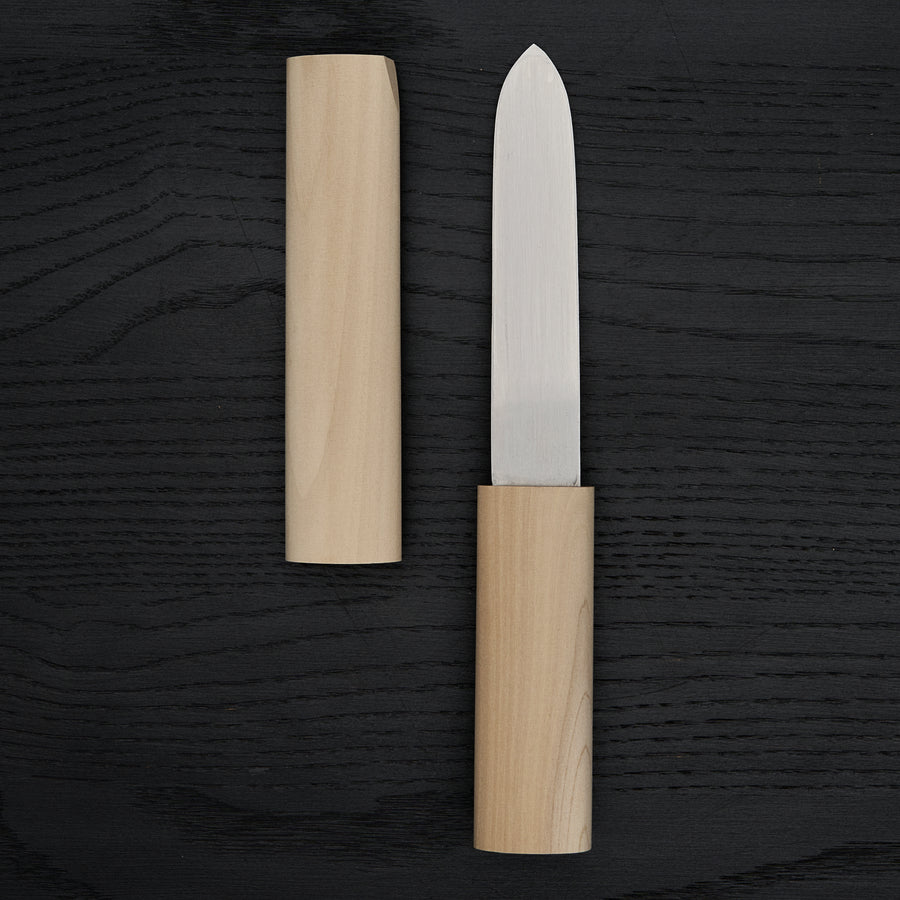 Mumei White #2 Kurouchi Makiri 135mm Ho Wood Handle
